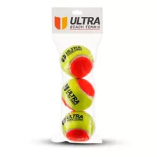 Bola De Beach Tênis Ultra 01 Pack Com 3 Bolas Stage 2