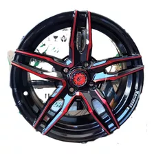 Llanta Deportiva Death Red R15 (4x100) Renault Chevrolet Vw