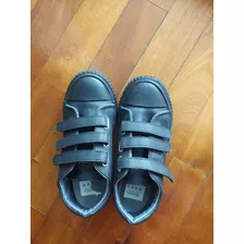 Zapatillas Negras Talle 34 Marca Mimo 