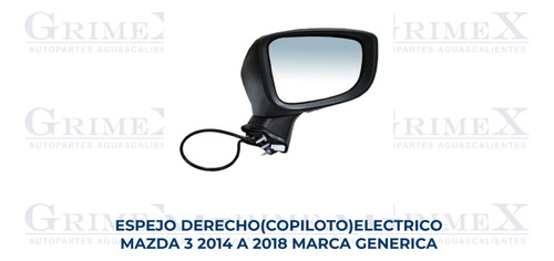 Espejo Mazda 3 2014-14-2015-2016-2017-2018-18 Ore Foto 10