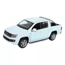 Miniatura Volkswagen Amarok Luz E Som 1:32 Branca