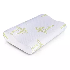 Almohada Ortopédica Con Protector En Bamboo Energy Plus Color Blanco