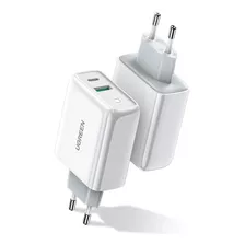 Cargador De Pared Ugreen Usb Y Usb-c 38w Blanco