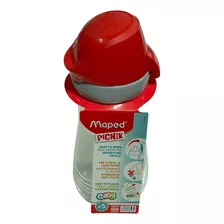 Botella Maped Picnik 430 Ml Con Tapa Y Pico Antiderrame Rojo