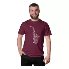 Camiseta De Samba Saxofone Camisa Sax Música + Brinde