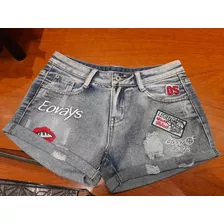 Short De Jean Bordado T Small !