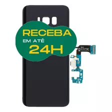 Tampa Traseira Para Galaxy S8 Plus G955 Vidro + Flex Carga!