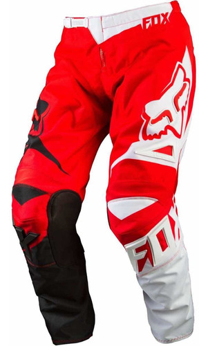 Pantalon Fox Rojo Talla 32 Motocross Enduro Bici Downhill