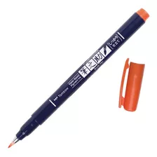 Rotulador Punta Pincel Orange Ws-bh28 Fudenosuke Tombow