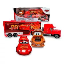 Coches De Fricción Cars Mater Mcqueen Y Mack