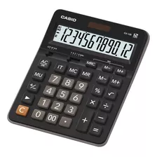 Calculadora De Escritorio Casio Gx-12b 12 Digitos /3gmarket Color Negro