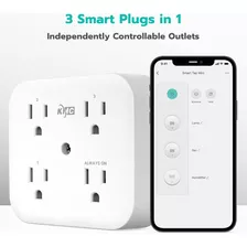 Enchufe Toma Inteligente Cuadruple Kmc Wifi Plug Alexa Googl