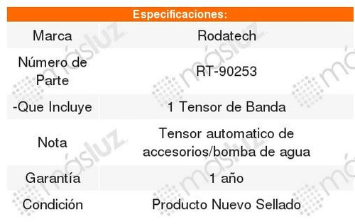 Tensor Banda Rdtch Saab 9-7x 5.3l 05 Al 08 Foto 2