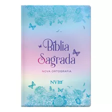 Bíblia Nvi Gigante Novo Testamento - Semi Luxo Borboletas Metalizadas, De Sbi. Geo-gráfica E Editora Ltda, Capa Dura Em Português, 2022