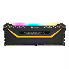 Memoria Ram Vengeance Rgb Pro Gamer Color Negro/amarillo 16gb 2 Corsair Cmw16gx4m2c3200c16