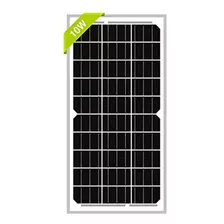 Panel Solar 10w 12v Monocristalino Mantenedor De Batería