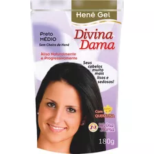 Divina Dama Hene Em Gel 08x180g Preto Medio