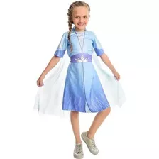 Fantasia Frozen Elsa Vestido - Regina Festas