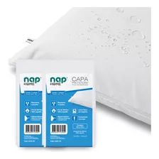 Kit 2 Capas Protetor De Travesseiro Impermeável 200 Fios Alt