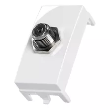 Modulo Tomada Tv Coaxial 75 Ohms Br Linha Sleek Cor Branco