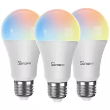 Pack De 3 Ampolletas Wifi Led Rgb Sonoff