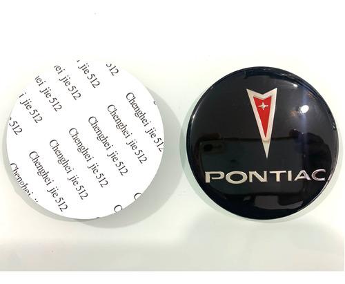 4 Emblemas Centro Rin Pontiac 65mm Foto 3