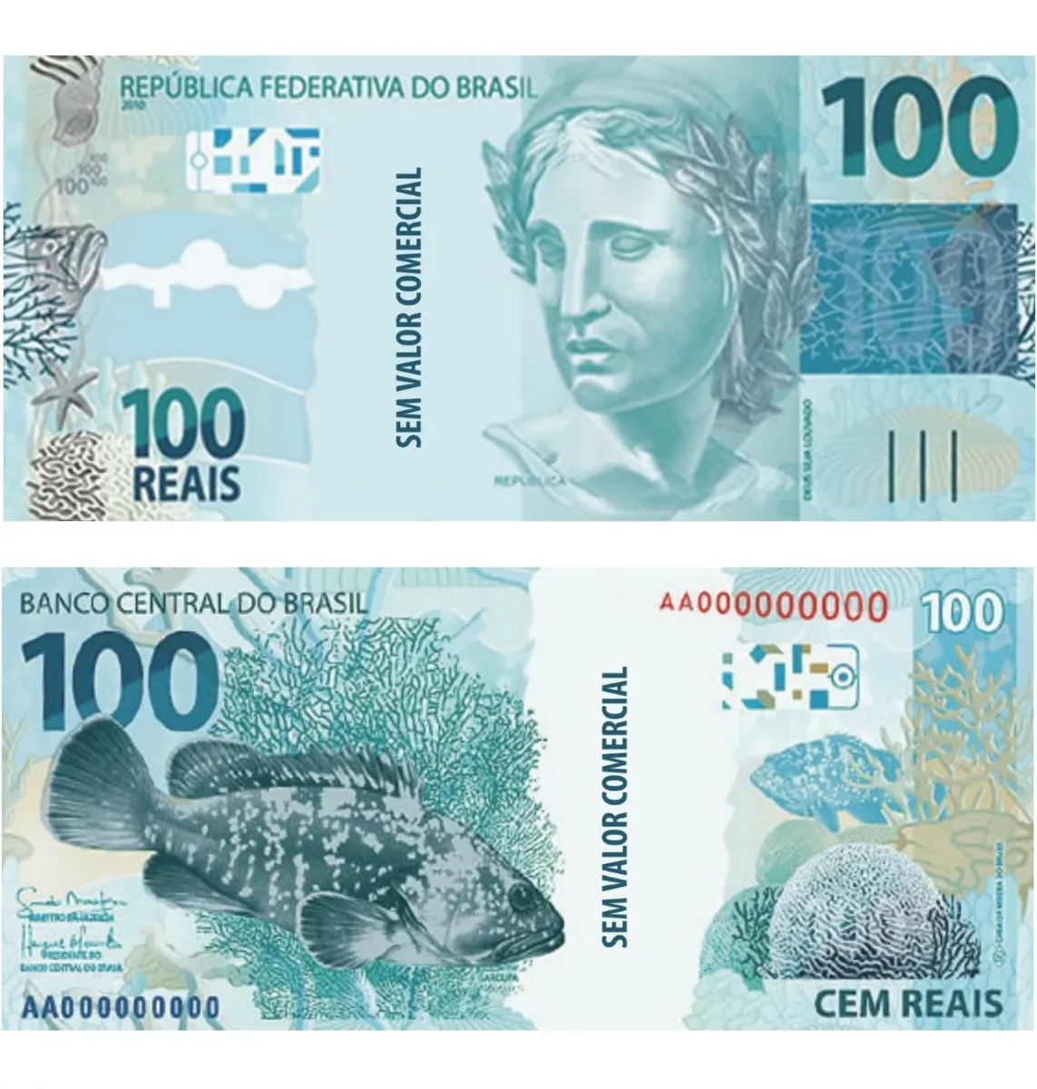 Dinheiro Fake - 100,00 Reais  Pct. C/ 100 Cédulas Pegadinha