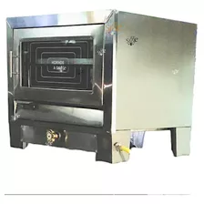 Horno Industrial Pequeño Ventana 2 Pisos Gas Acero Inox 9/10