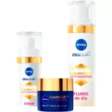 Set Serum+fluido Dia+crema Noche Anti-manchas Nivea Luminous