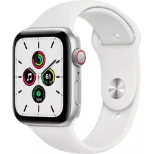 Apple Watch Se Silver Aluminum Casa White Sport Band 44mm