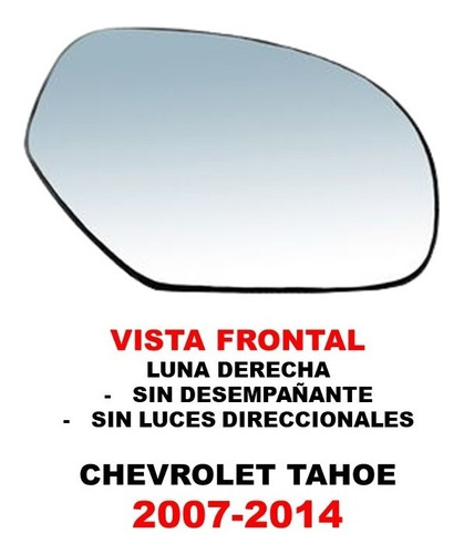 Luna Derecha S/desempaante Chevrolet Tahoe 2007-2014 Foto 2