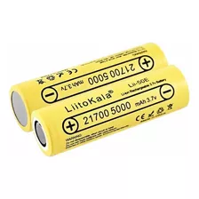 Kit Com 2 Baterias Liitokala Lii-50e 21700 3.7v 5000mah