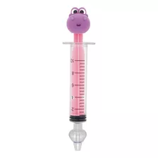 Lavador Nasal Seringa Dino Infantil Bico Reutilizável Buba Cor Rosa