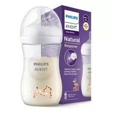 Mamadeira Avent Pétala 3.0 260ml Girafa Avent Com Bico N3