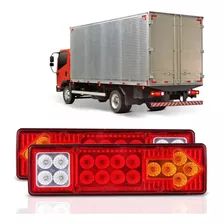 Par Sinaleira De Led Caminhão Carreta Baú Truck Tanque 12v