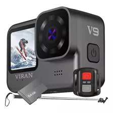 Câmera Sport 4k Viran V9 60fps Wifi Mergulho + 64gb + Bastão