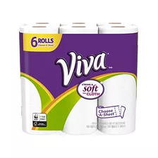 Elija Viva-a-hoja * Toallas De Papel Blanca 6 Rollos.