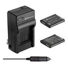 Bateria Y Cargador Powerextra 2 Pack Para Olympus Li-50b Y O