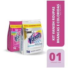 Kit Vanish Roupas Coloridas E Brancas 1kg Cada