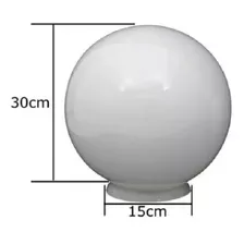 Globo De Vidro Leitoso Reposição 15x30 Cor Branco 110v/220v