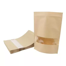 Bolsa Papel Kraft Stand Up, Mxsbg-007, 14x22 Cm, 50pzs, 300