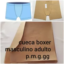 Moldes Em Papel Kraft -cueca Boxer Masculina Adulto