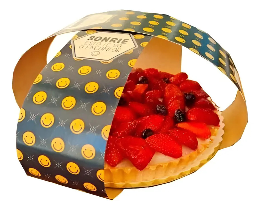 Fajas Decorativas Para Tortas Y Cajas - Impresas X50u Color 130 - Sonrie