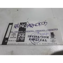 Ratones Paranoicos Invitacion Especial Entrada