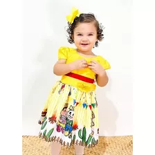 Vestido Infantil Junino Caipira Festa Junina São João Xadrez