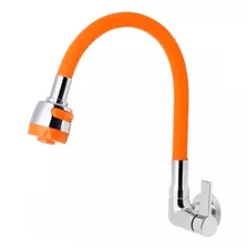 Torneira De Metal Parede Luxo Topflex Gourmet Laranja C-70 