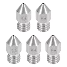 Uxcell 5pcs Boquilla De Impresora 3d, Boquilla De Acero Inox