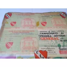 Entradas Colección Fútbol Independiente 1987-1994 Lote!