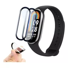 2 Películas 3d Nano Gel Borda Curva Xiaomi Mi Band 8 9 10 11