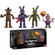 Kit 4 Mini Bonecos Five Nights At Freddy's 